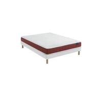 Ensemble matelas couchage latex, sommier Lune et pieds Crépuscule 400 - 140x200