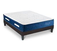 Ensemble Matelas Dolce Vita Ressorts ensachés Accueil mémoire et sommier en kit - 140 x 190 cm G