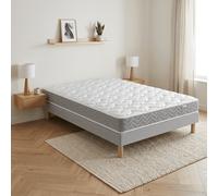 Ensemble Matelas Douces Nuits Cicareve - 667 ressorts ensachés + Sommier Base Ferme 80x200