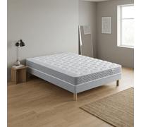 Ensemble Matelas Douces Nuits Hydros Mousse HR 35 kg/m3 + Sommier Base Ferme 180x200 - Double Sommier