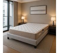 Ensemble matelas Dreamlux, sommier gris