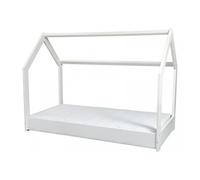 Ensemble matelas ECO + lit mezzanine 160x80cm blanc