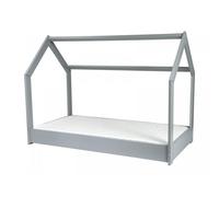 My Velinda Ensemble matelas ECO et lit mezzanine 160 x 80 cm gris