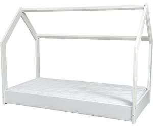Ensemble matelas ECO + lit mezzanine 160x80cm blanc