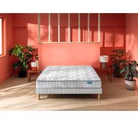 Ensemble matelas et sommier 160 x 200 cm blanc - Merinos Morning Routine