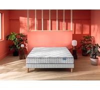 Ensemble matelas et sommier 90 x 190 cm blanc - Merinos Cheer Bed