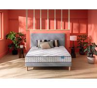 Ensemble matelas et sommier 90 x 200 cm chine gris clair - Merinos Cheer Bed