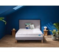 Ensemble matelas et sommier 90 x 200 cm chine gris clair - Merinos Chill Bed