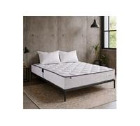 Ensemble Matelas Iris - Mousse haute densité - Ferme - 20cm - 160x200cm - Réversible + Oreiller(s)