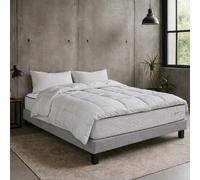 Ensemble matelas Iris, sommier gris, oreiller et couette