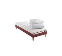 Ensemble matelas junior 100% latex, sommier, pieds, couette et oreiller Crépuscule 200 - 70x200