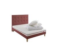 Ensemble matelas junior 100% latex, sommier, pieds, tête de lit, couette et oreiller Crépuscule 200 - 140x190