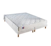 Ensemble Matelas latex 160x200 + Sommier bois
