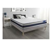 Ensemble matelas Latex et Memoire de forme ACTILATEX ERGO 180x200 cm Maxi epaisseur 5zones de confort + sommier KIT gris