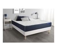 Ensemble matelas Latex et Memoire de forme ACTILATEX SLEEP 180x200 5zones de confort + sommier KIT blanc