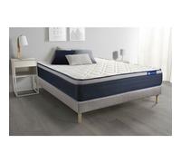 Ensemble matelas Latex+Memoire de forme ACTILATEX MAX 180x200 cm Maxi epaisseur 7zones de confort + sommier KIT gris