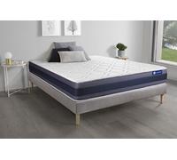 Ensemble matelas Latex+Memoire de forme ACTILATEX MORPHO 200x200 Maxi epaisseur 5zones de confort + sommier KIT gris
