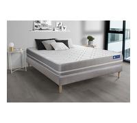 Ensemble matelas Latex + memoire de forme ACTILATEX TOUCH 180x200 3zones de confort + sommier KIT gris