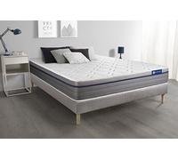 Ensemble matelas Latex+Memoire de forme ACTILATEX ZEN 180x200 Maxi epaisseur 7zones de confort + sommier KIT gris