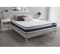 Ensemble matelas Memoire de forme ACTIMEMO ERGO 180x200 cm Maxi epaisseur 5zones de confort + sommier KIT gris
