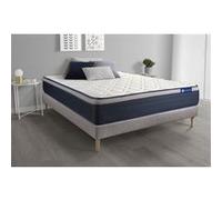 Actisom Ensemble matelas + sommier ACTIMEMO MAX Mémoire de forme 140x200 7 zones gris (sommier kit)