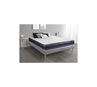 Ensemble matelas Memoire de forme ACTIMEMO MORPHO 140x200 Maxi epaisseur 5zones de confort + sommier KIT gris