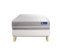 Ensemble matelas Memoire de forme ACTIMEMO TOUCH 80x200 3zones de confort + sommier KIT blanc