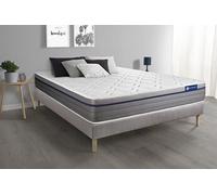 Ensemble matelas Memoire de forme ACTIMEMO ZEN 160x200 Maxi epaisseur 7zones de confort + sommier KIT gris