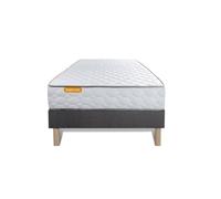 Ensemble matelas Mémoire de forme + sommier 90x190 Memo