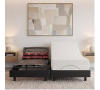 Ensemble Matelas Mousse Accueil Mémoire de forme + Sommier électrique Bodysoft 90x200 cm