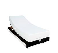 Ensemble Matelas Mousse Accueil Mémoire de forme + Sommier électrique Flex 90x190 cm