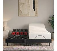 Ensemble Matelas Mousse Accueil Mémoire de forme + Sommier électrique SuperFlex 90x190 cm
