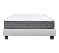 Ensemble Matelas Mousse Ep.20cm + Sommier Tapissier Gris 160x200 cm - ZENITH - ALTOBUY G