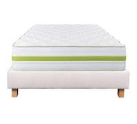 Ensemble Matelas Mousse Ep.30cm + Sommier Tapissier Beige 140x190 cm - REVA - ALTOBUY G