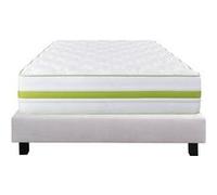 Ensemble Matelas Mousse Ep.30cm + Sommier Tapissier Gris 140x190 cm - REVA - ALTOBUY G