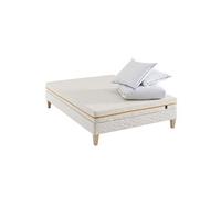 Ensemble matelas mousse recy sommier, pieds, couette et oreiller Aube 400 - 160x200