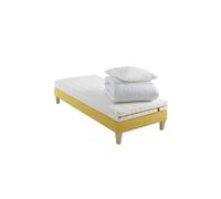 Ensemble matelas mousse, sommier, pieds, couette et oreiller Aurore 200 - 70x200