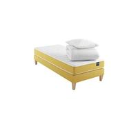 Ensemble matelas mousse, sommier, pieds, couette et oreiller Aurore 400 - 70x200