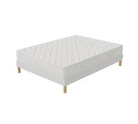 Ensemble matelas mousse Zen + sommier 140x190 hauteur 20cm