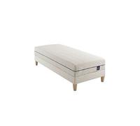 Ensemble matelas naturel ressorts et latex naturel, sommier et pieds Aube 600 - 80x200