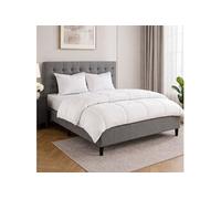 Ensemble Matelas Patriote 30cm Ressorts Ensachés Soutien Ferme 140x200cm + Oreillers + Couette