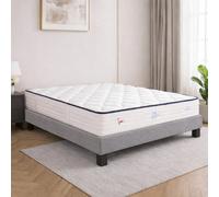 Ensemble matelas Patriote, sommier gris