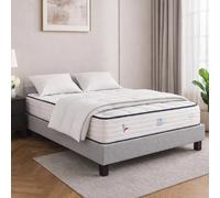 Ensemble matelas Patriote, sommier gris, oreiller et couette
