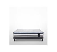 Ensemble Matelas Quintessence Mousse Accueil Mémoire Cocooning 30cm et sommier gris 90x200cm