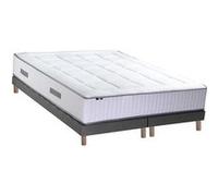 Ensemble Matelas Ressort 7 Zones + Memoire de Forme + Sommier 2x80x200 Bellagio 2 Made In France G