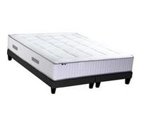 Ensemble Matelas Ressort 7 zones + Mémoire de forme + Sommier BELLAGIO Fabriqué en France 2x90 x 200 cm G