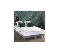 Ensemble matelas ressort 7 zones + sommier + oreiller + couette - fabrication francaise dimensions - 2x90 x 200 cm