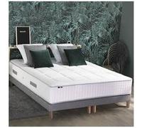 Ensemble matelas ressort 7 zones + sommier + oreiller + couette - fabrication francaise dimensions - 2x90 x 200 cm G
