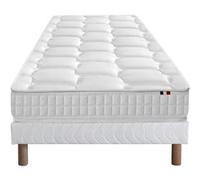 Ensemble Matelas Ressorts Cosmos + Sommier 90x190 Sommier Blanc G