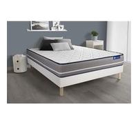 Ensemble matelas Ressorts ensachés ACTIFLEX PUR 180x200cm 3zones de confort + sommier KIT blanc G
